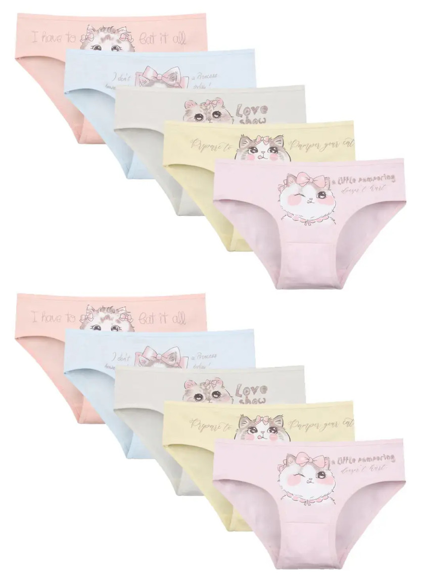Donella 4171PB21-AS Assorted 10-Pack Girls' Briefs — wholesale from Turkey