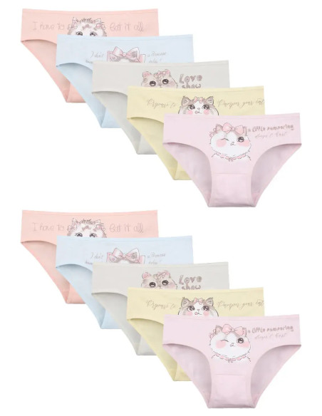 Donella 4171PB21-AS Assorted 10-Pack Girls' Briefs — wholesale from Turkey