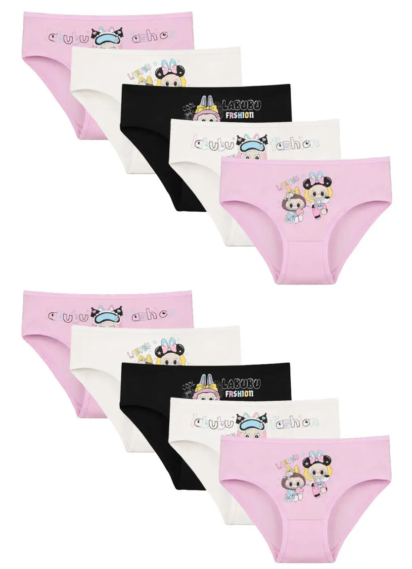 Donella 4171PB248 Assorted 10-Pack Girls' Briefs — direct Turkish factory supply