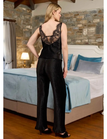 AQUA 26352 Velour Women's Pajama Set — direct Turkish factory supply