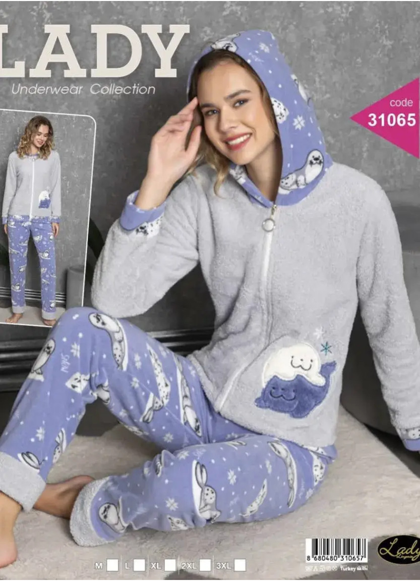 Lady 31065 Welsoft Women's Pajama Set (M+L+XL+2XL+3XL) — direct Turkish factory supply