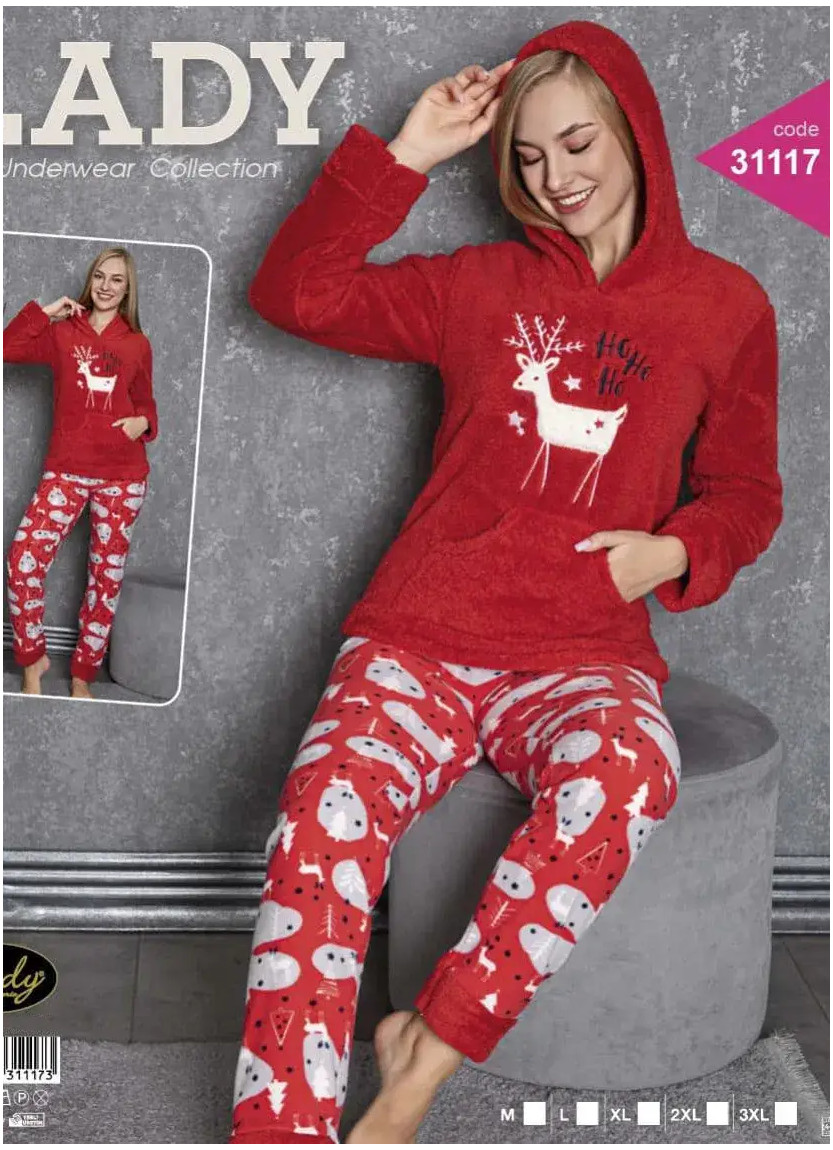 Lady 31117 Welsoft Women's Pajama Set (M+L+XL+2XL+3XL) — direct Turkish factory supply