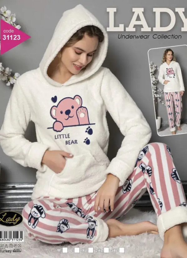 Lady 31123 Welsoft Women's Pajama Set (M+L+XL+2XL+3XL) — wholesale from Turkey