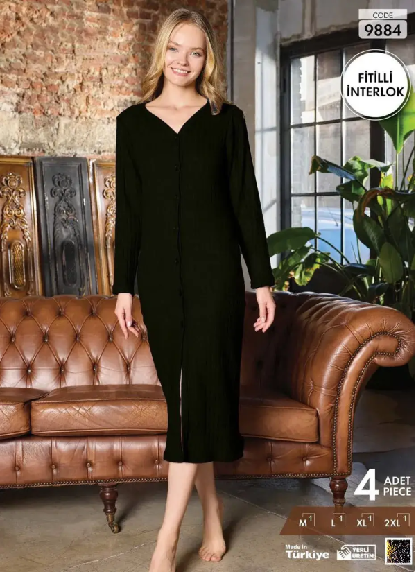 Pijamo 9884 Interlock Dress (M+L+XL+2XL) — factory-direct from Turkey