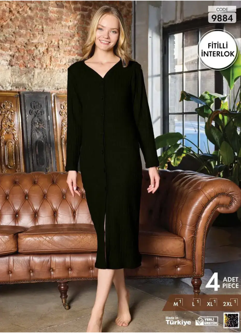 Pijamo 9884 Interlock Dress (M+L+XL+2XL) — factory-direct from Turkey