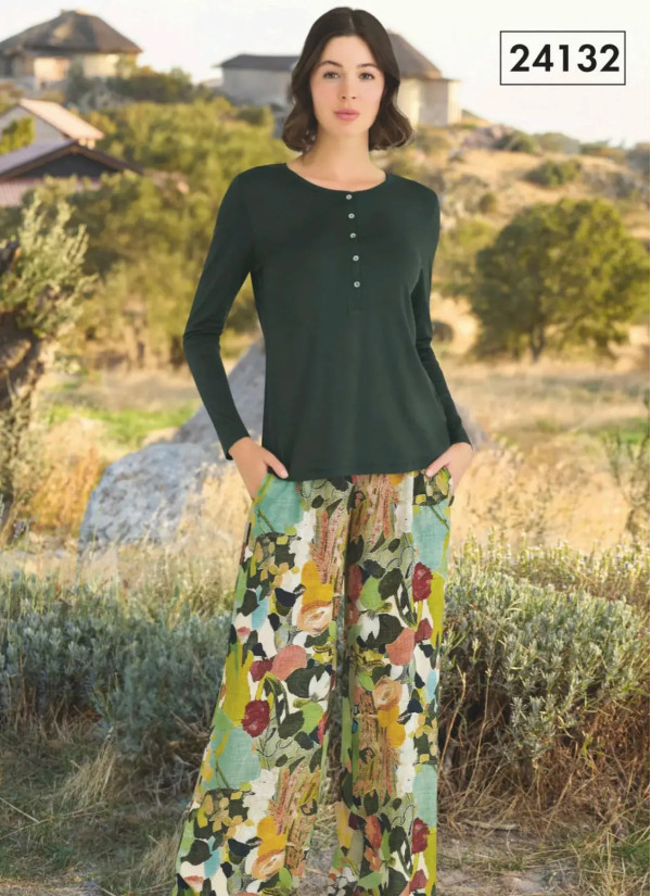 Monamise 24132 Pants Homewear Set (S+M+L+XL) — wholesale from Turkey