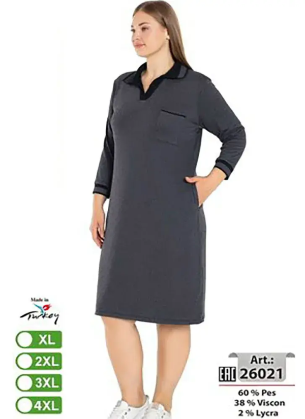 intensive 26021 Viscose Dress (XL+2XL+3XL+4XL) — wholesale from Turkey