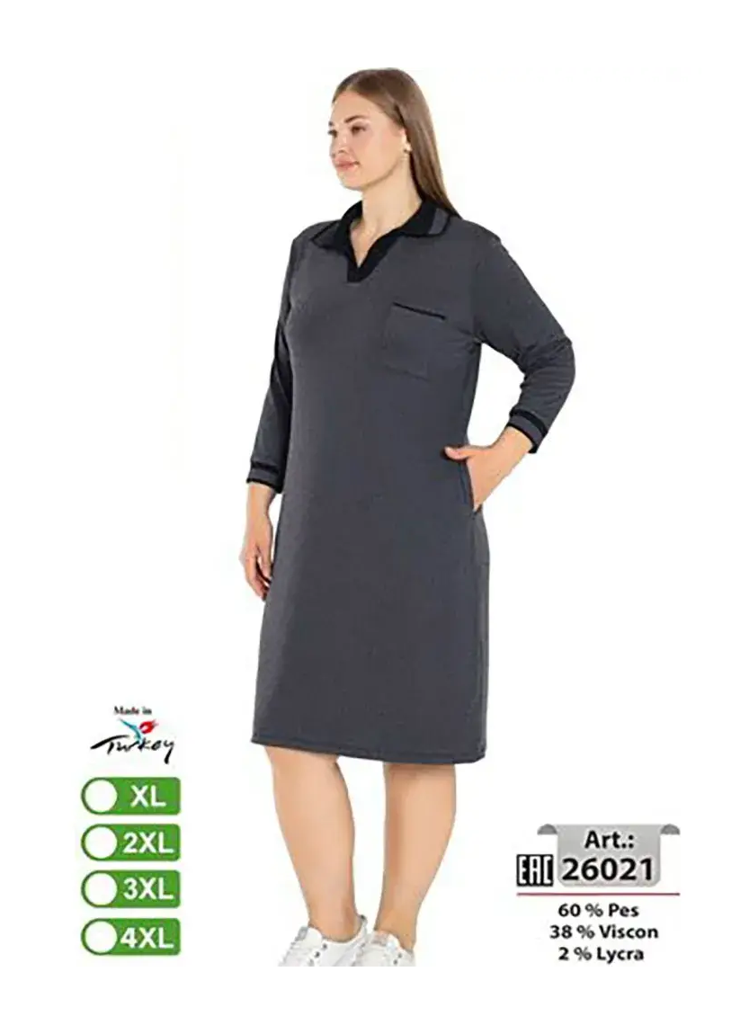 intensive 26021 Viscose Dress (XL+2XL+3XL+4XL) — wholesale from Turkey