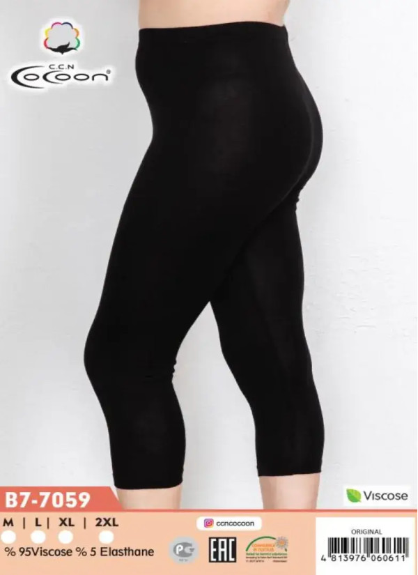 CCNB7-7059_ORI Viscose Leggings or Capri Pants (M+L+XL+2XL) — wholesale from Turkey