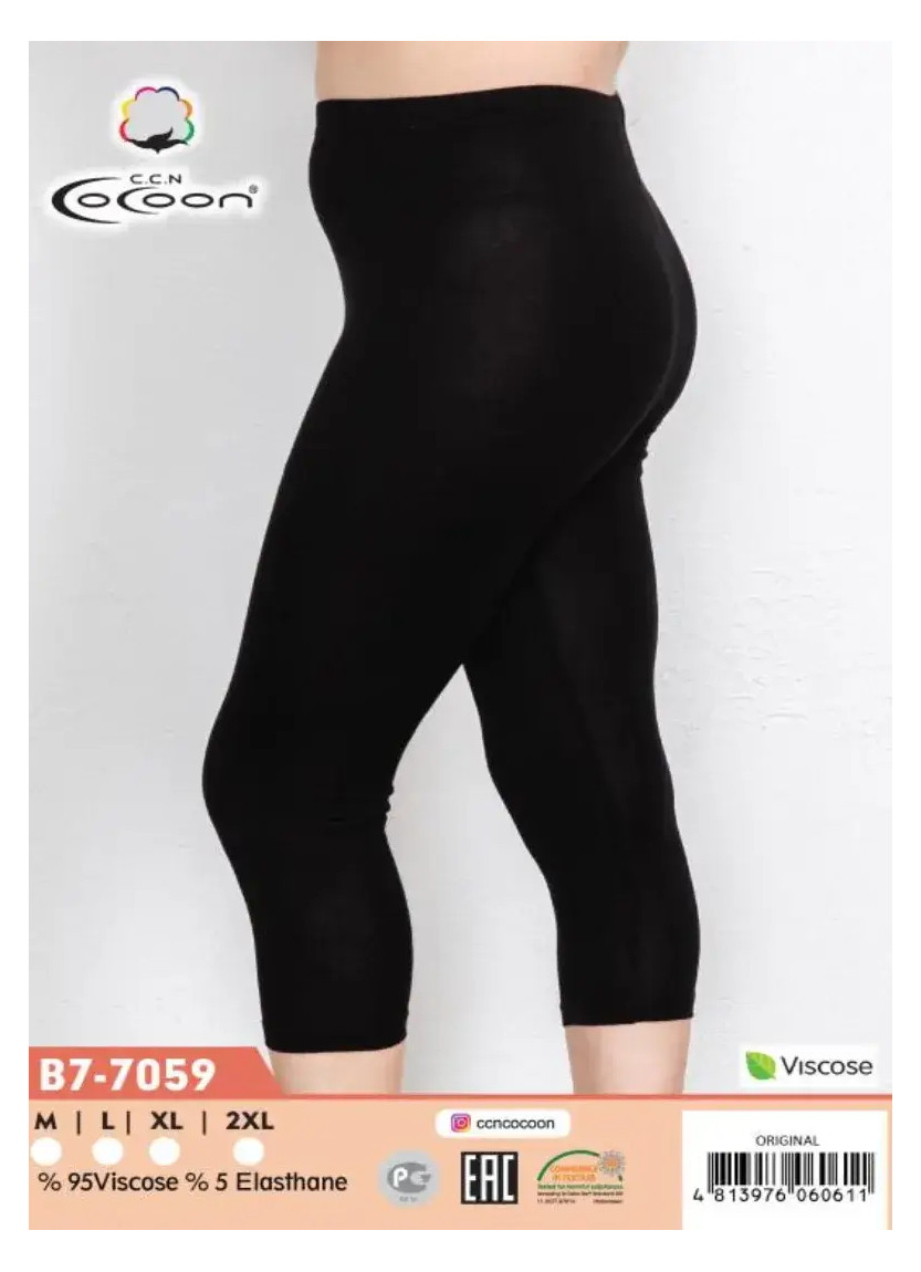 CCNB7-7059_ORI Viscose Leggings or Capri Pants (M+L+XL+2XL) — wholesale from Turkey
