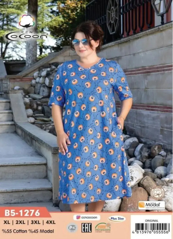 CCNB5-1276_ORI Dress (XL+2XL+3XL+4XL) — factory-direct from Turkey