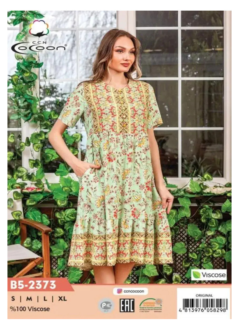 CCNB5-2373_ORI Viscose Dress (S+M+L+XL) — factory-direct from Turkey