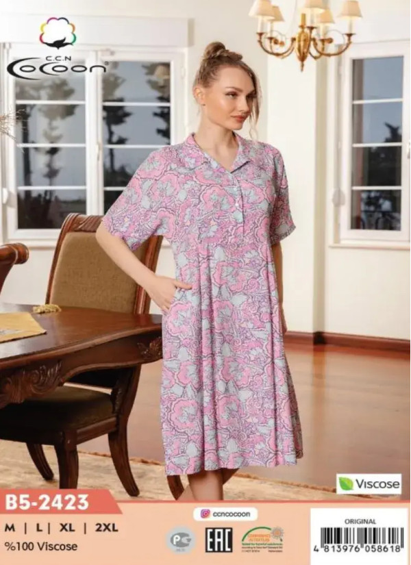 CCNB5-2423_ORI Viscose Dress (M+L+XL+2XL) — wholesale from Turkey