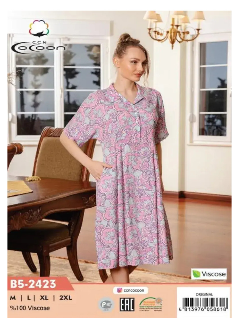 Платье M+L+XL+2XL Вискоза COCOON CCNB5-2423_ORI — купить оптом из Турции