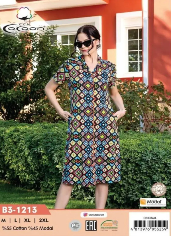 CCNB3-1213_ORI Women's Robe (M+L+XL+2XL) — direct Turkish factory supply