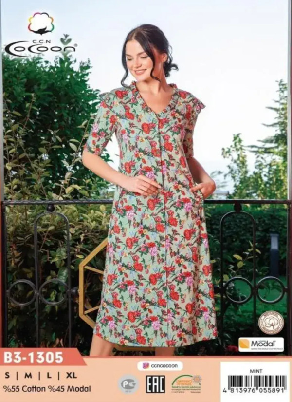 CCNB3-1305_MNT Dress (S+M+L+XL) — factory-direct from Turkey