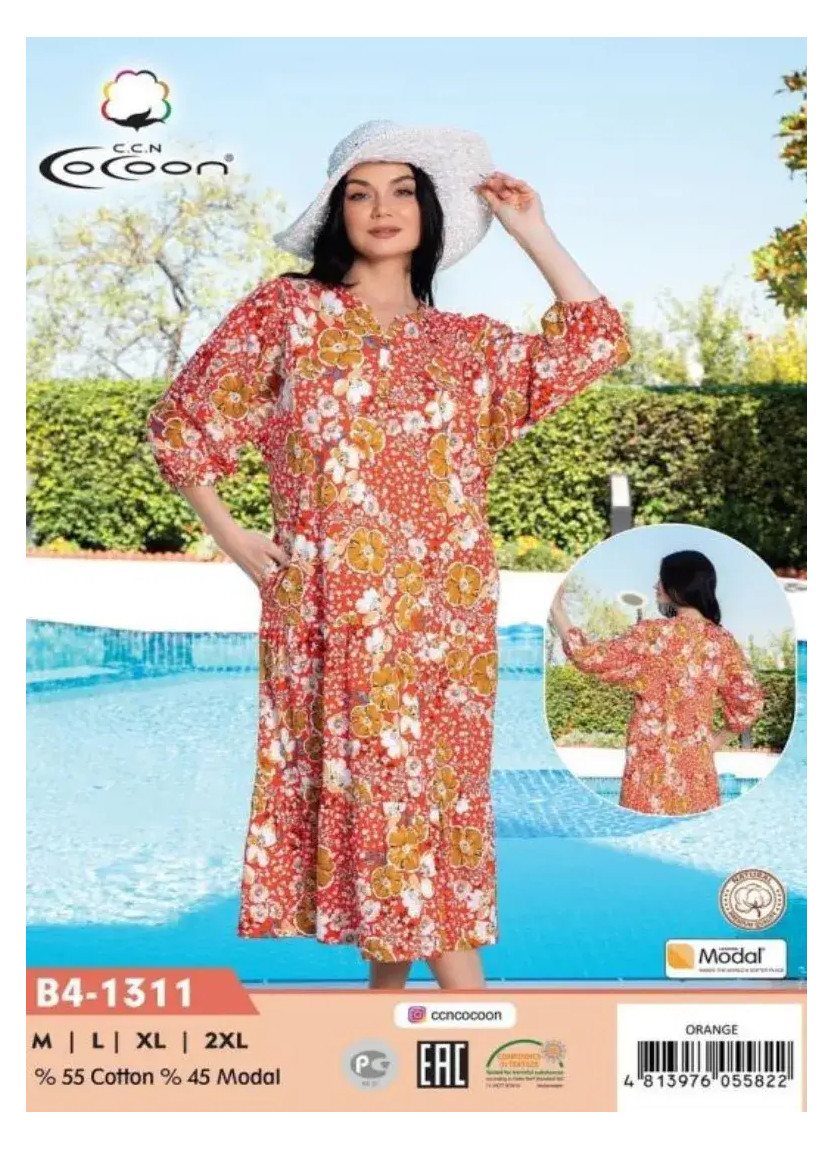 Платье M+L+XL+2XL COCOON CCNB4-1311_OG — оптом для магазинов и бутиков