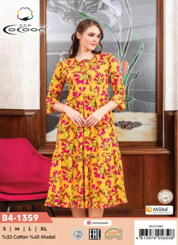 CCNB4-1359_MTR Dress (S+M+L+XL) — Turkish textile wholesale