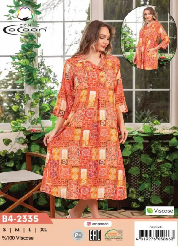 CCNB4-2335_ORI Viscose Dress (S+M+L+XL) — wholesale from Turkey