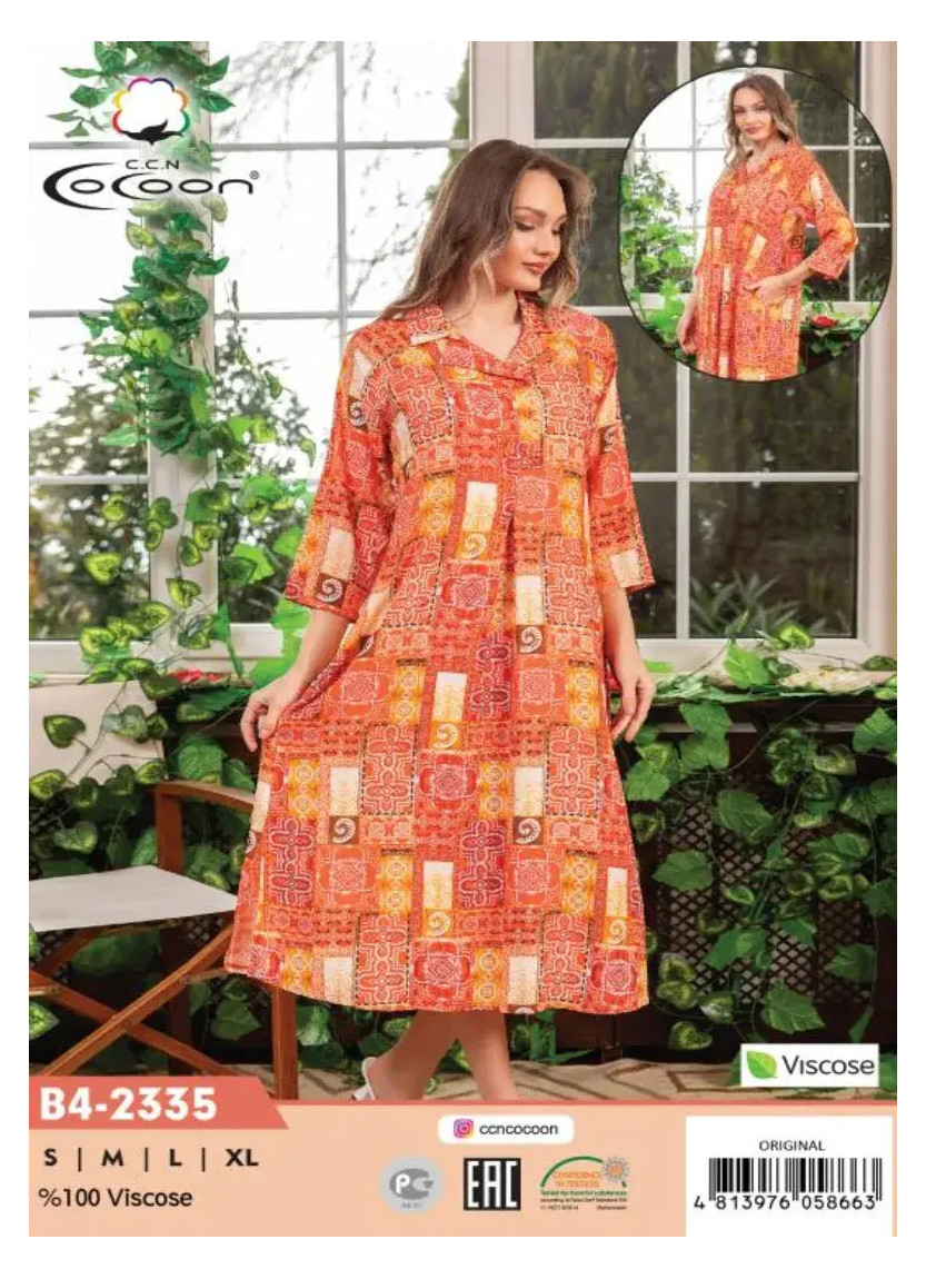CCNB4-2335_ORI Viscose Dress (S+M+L+XL) — wholesale from Turkey