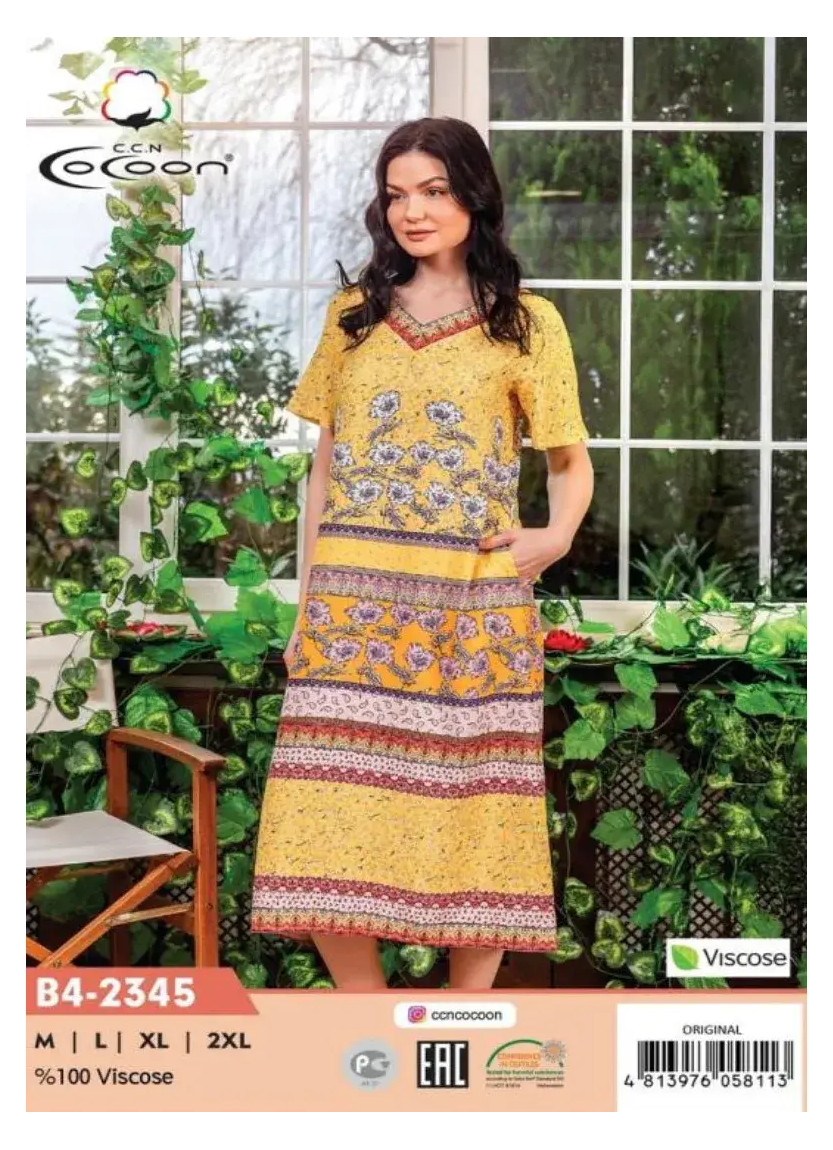 CCNB4-2345_ORI Viscose Dress (M+L+XL+2XL) — factory-direct from Turkey
