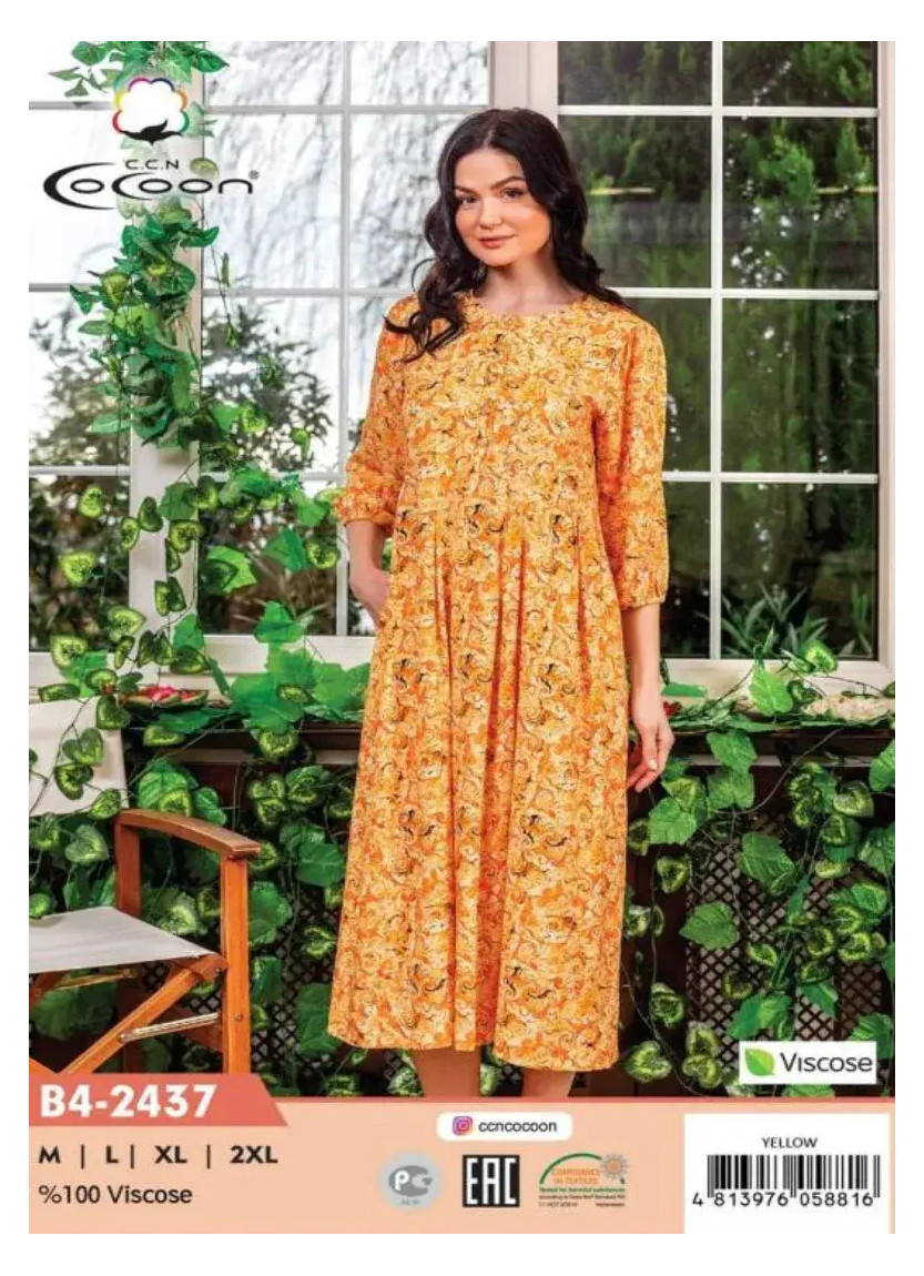 CCNB4-2437_SAR Viscose Dress (M+L+XL+2XL) — Turkish textile wholesale