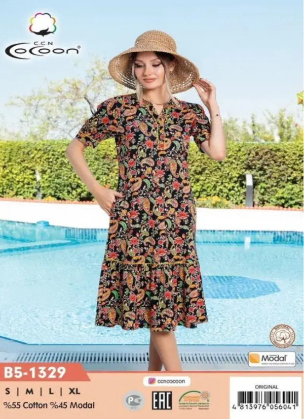 CCNB5-1329_ORI Dress (S+M+L+XL) — direct Turkish factory supply