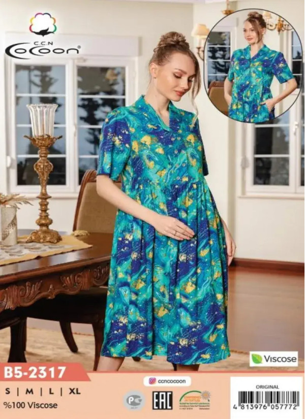 CCNB5-2317_ORI Viscose Dress (S+M+L+XL) — direct Turkish factory supply