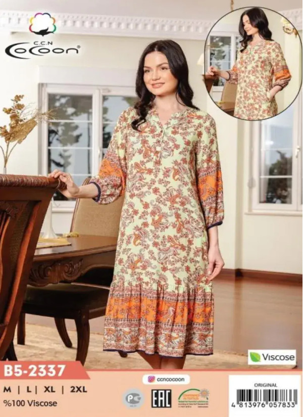 CCNB5-2337_ORI Viscose Dress (M+L+XL+2XL) — factory-direct from Turkey