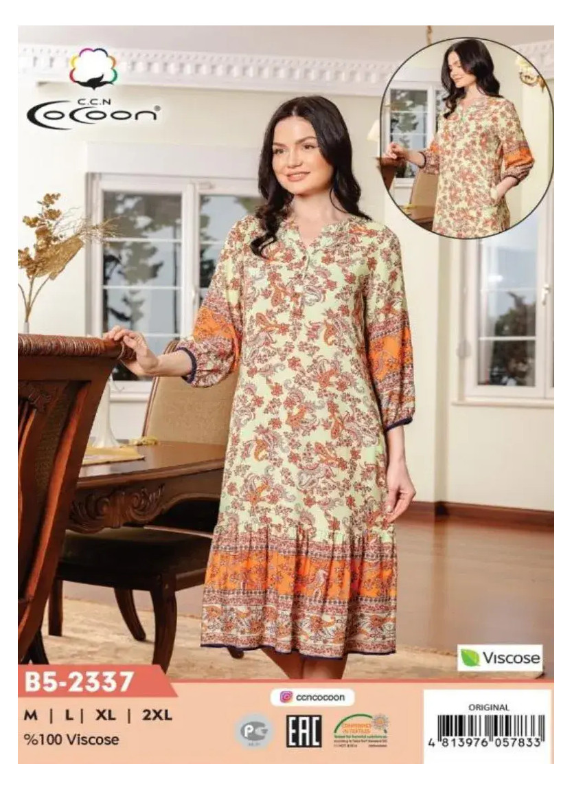 CCNB5-2337_ORI Viscose Dress (M+L+XL+2XL) — factory-direct from Turkey