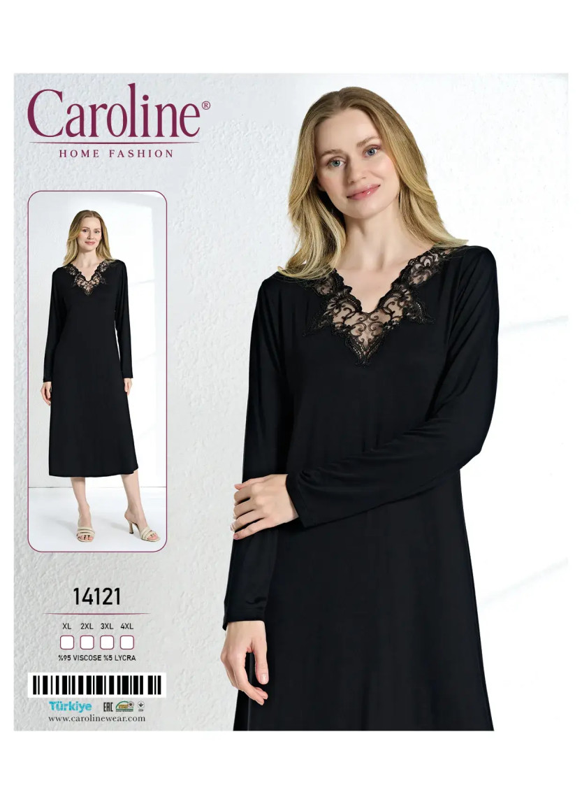 Caroline 14121 Nightdress (XL+2XL+3XL+4XL) — wholesale from Turkey