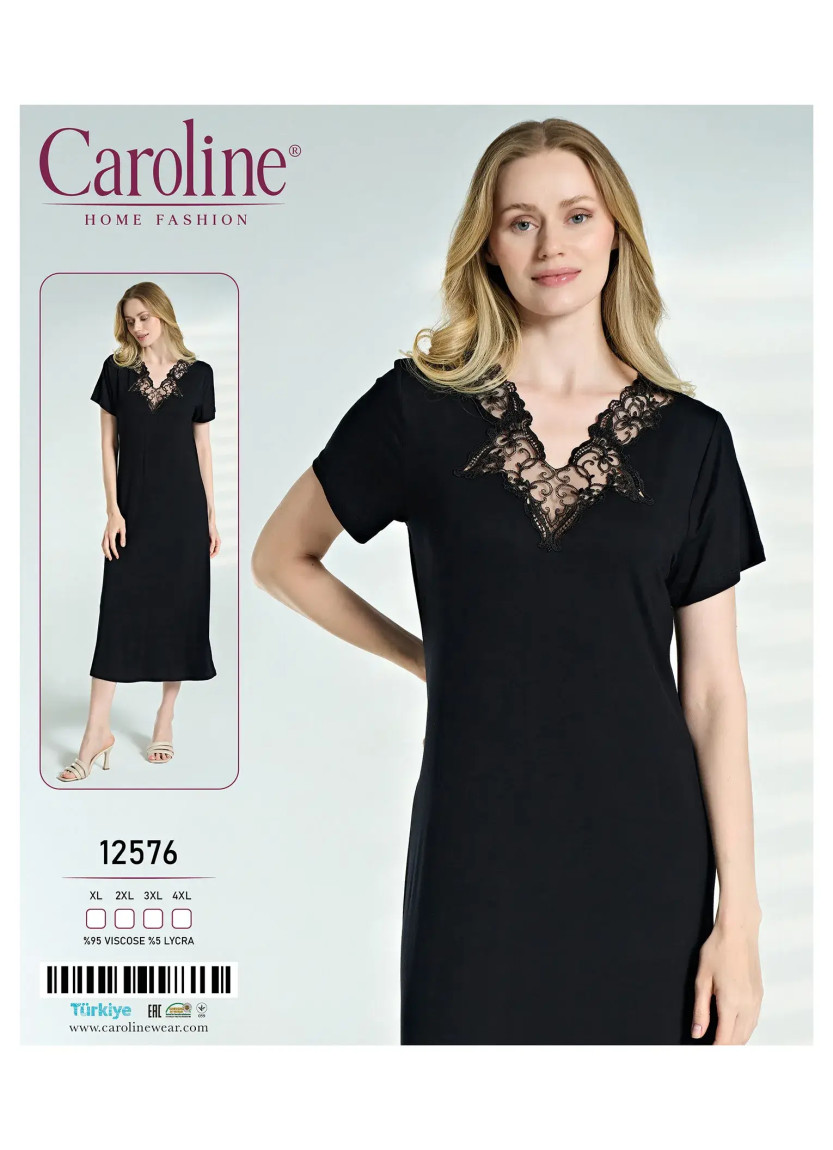 Caroline 12576 Nightdress (XL+2XL+3XL+4XL) — factory-direct from Turkey