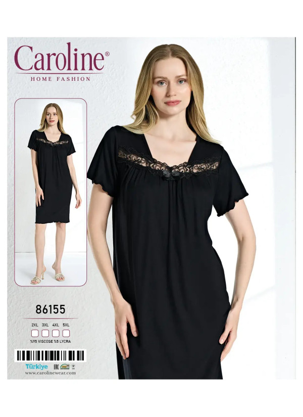 Caroline 86155 Nightdress (2XL+3XL+4XL+5XL) — Turkish textile wholesale