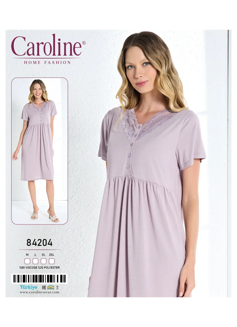 Ночная Сорочка Женская M+L+XL+2XL Caroline 84204 — турецкий текстиль оптом