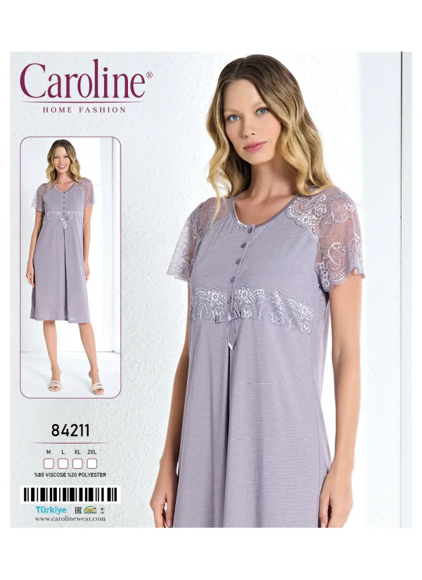Caroline 84211 Nightdress (M+L+XL+2XL) — factory-direct from Turkey