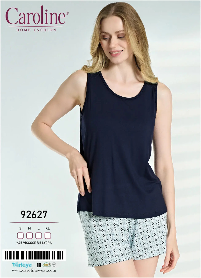 Caroline 92627 Shorts Homewear Set (S+M+L+XL) — wholesale from Turkey