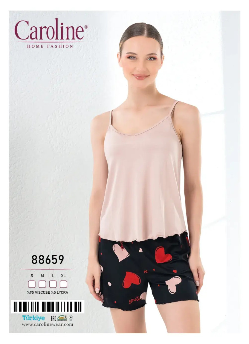 Женский Комплект с Шортами S+M+L+XL Caroline 88659 — оптовая поставка из Турции