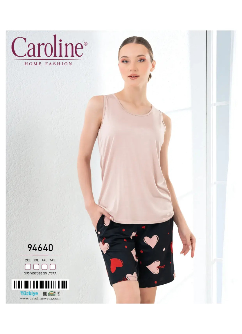 Женский Комплект с Шортами 2XL+3XL+4XL+5XL Caroline 94640 — купить оптом из Турции