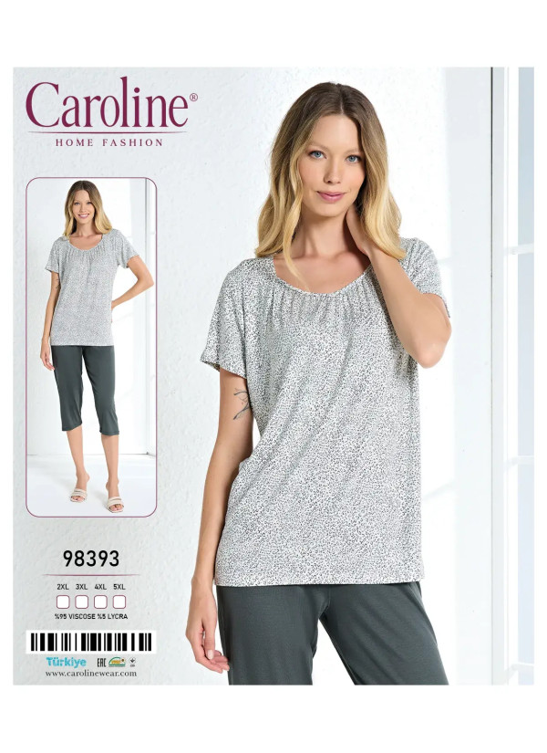Женский Комплект с Капри 2XL+3XL+4XL+5XL Caroline 98393 — купить оптом из Турции