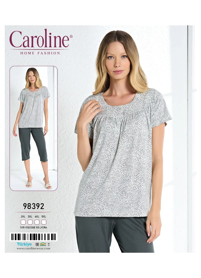 Caroline 98392 Capri Homewear Set (2XL+3XL+4XL+5XL) — direct Turkish factory supply