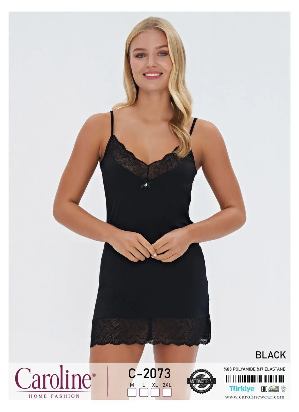 Caroline C-2073 Nightdress (M+L+XL+2XL) — wholesale from Turkey