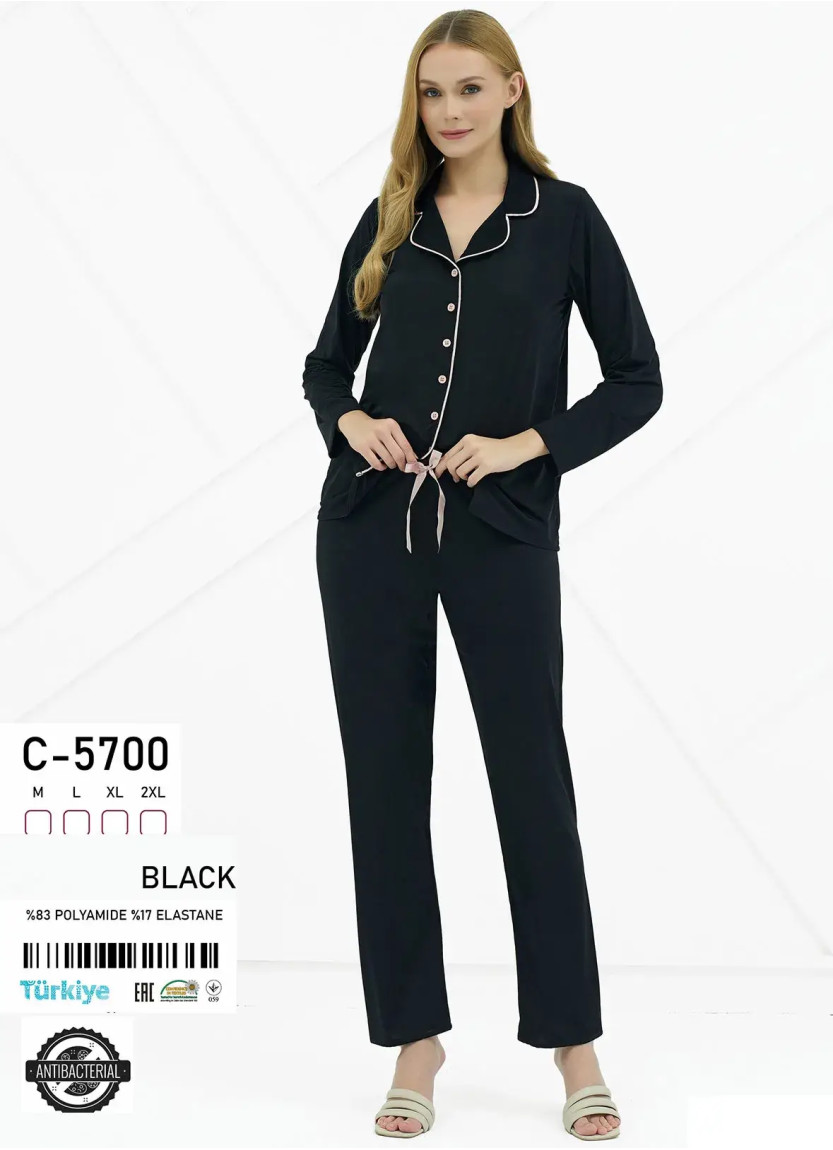 Caroline C-5700 Women's Pajama Set (M+L+XL+2XL) — Turkish textile wholesale
