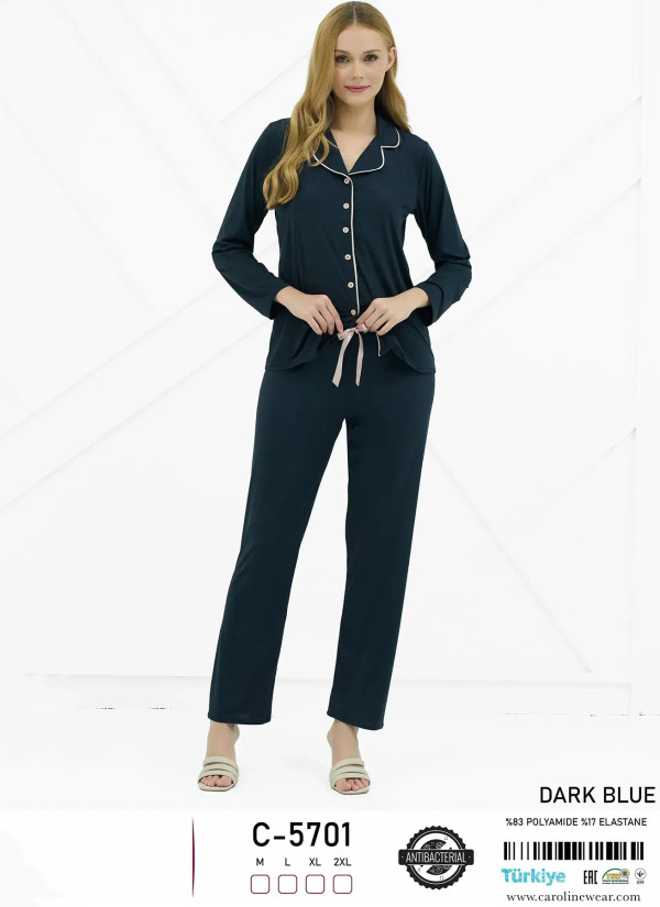 Caroline C-5701 Women's Pajama Set (M+L+XL+2XL) — wholesale for boutiques
