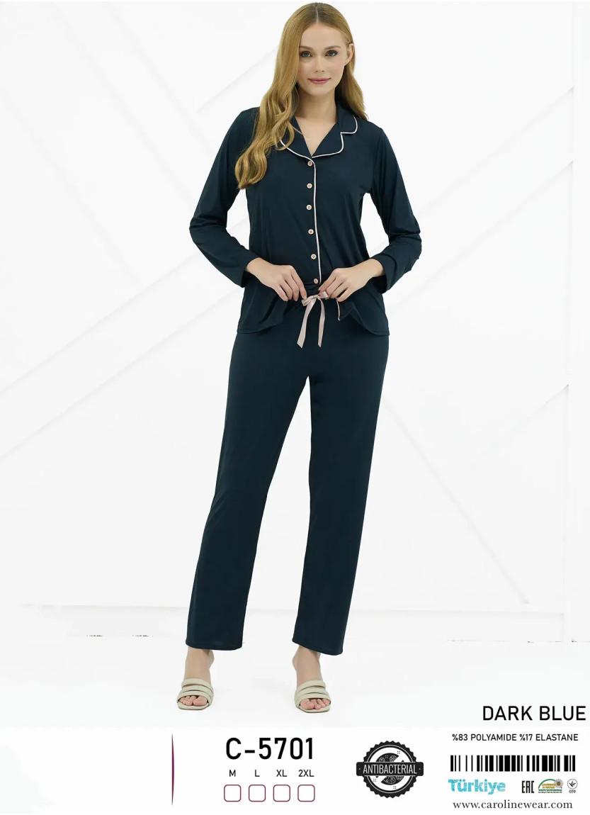 Caroline C-5701 Women's Pajama Set (M+L+XL+2XL) — wholesale for boutiques