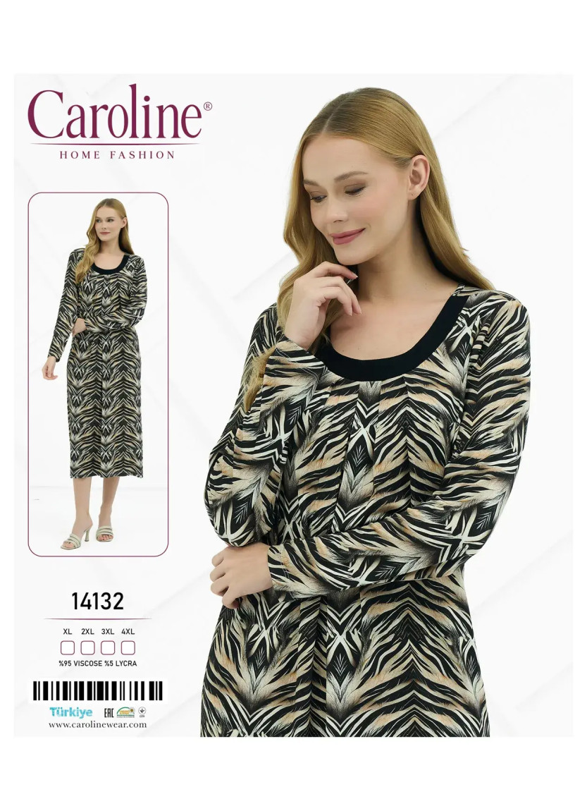 Caroline 14132 Nightdress (XL+2XL+3XL+4XL) — Turkish factory wholesale