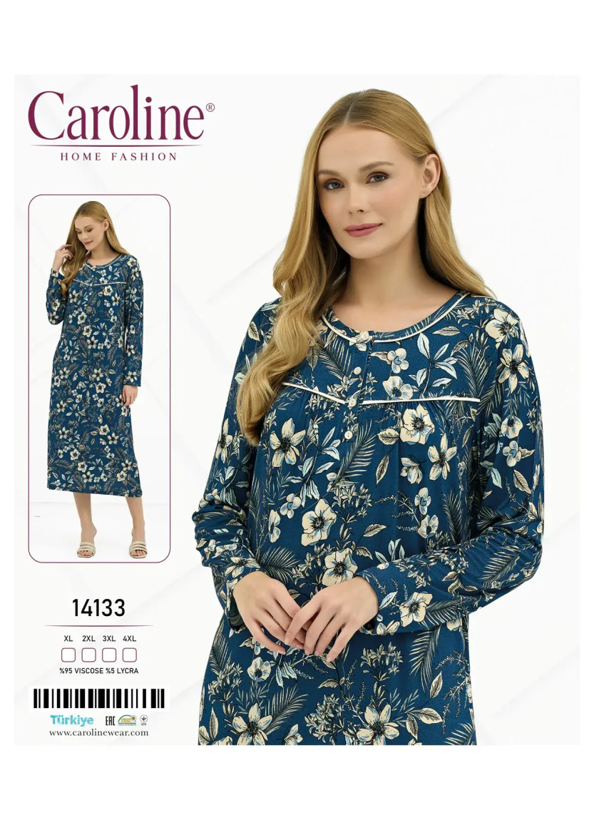 Caroline 14133 Nightdress (XL+2XL+3XL+4XL) — Istanbul wholesale supplier