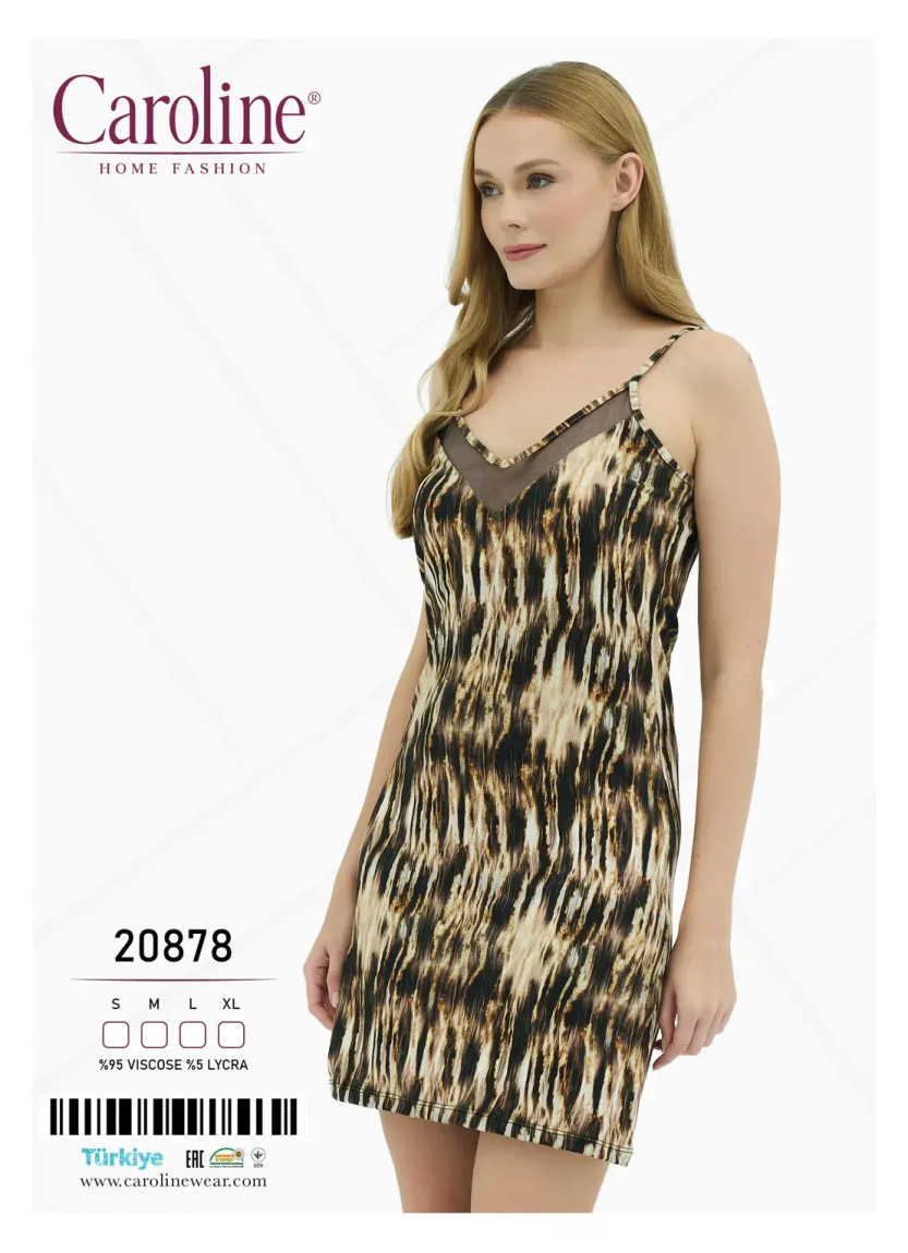 Туника Женская на Бретельках S+M+L+XL Caroline 20878 — купить оптом со Стамбула