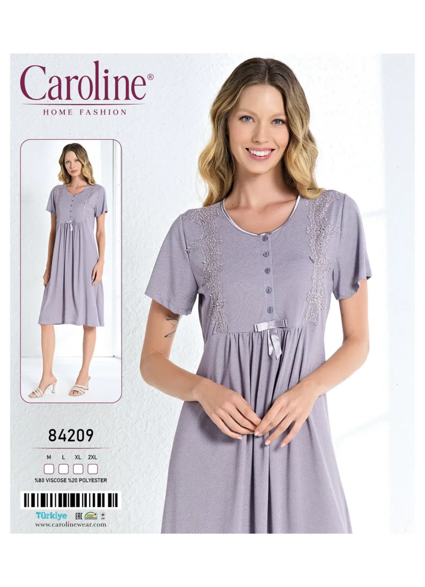 Caroline 84209 Nightdress (M+L+XL+2XL) — Turkey wholesale collection