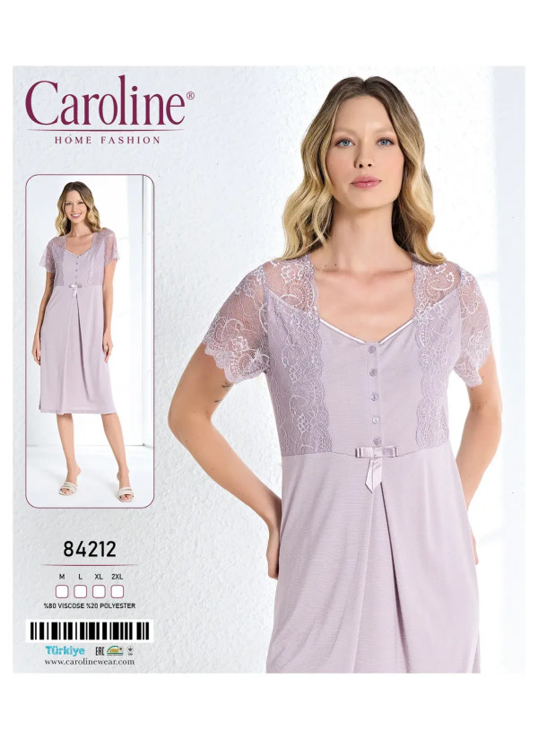 Caroline 84212 Nightdress (M+L+XL+2XL) — Istanbul wholesale supplier