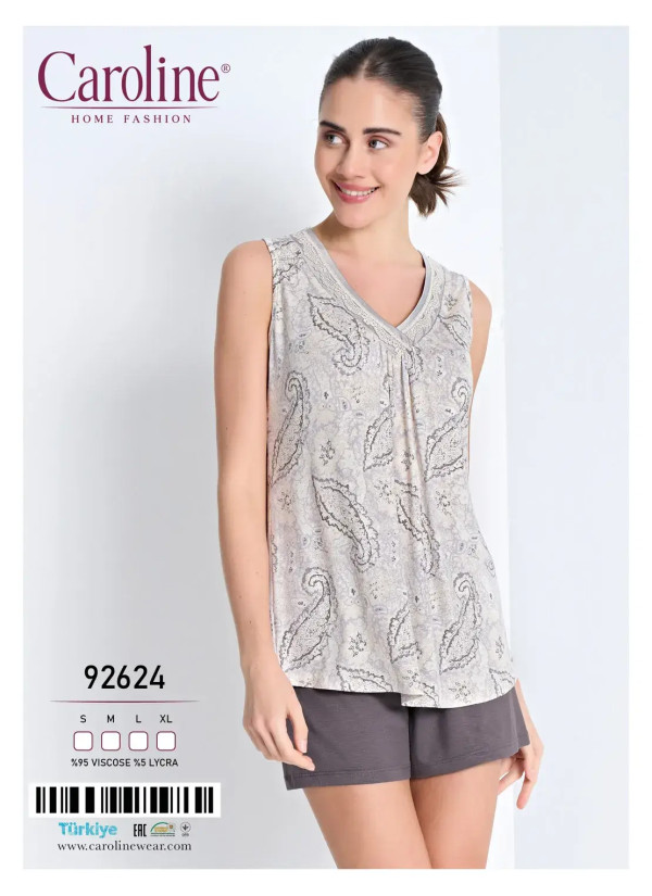 Caroline 92624 Shorts Homewear Set (S+M+L+XL) — wholesale for boutiques